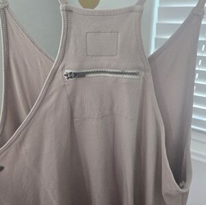 FP Movement by Free People Light Tan Jumpsuit with Back Zipper